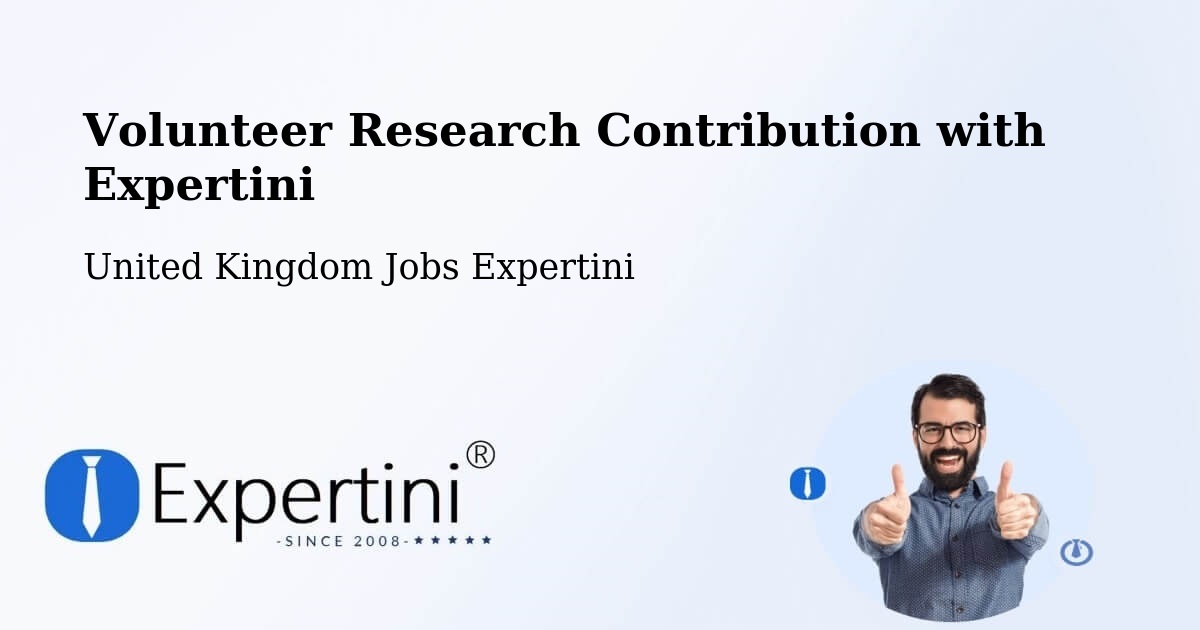 Volunteer Research Contribution Program – Elstead - United Kingdom Jobs Expertini